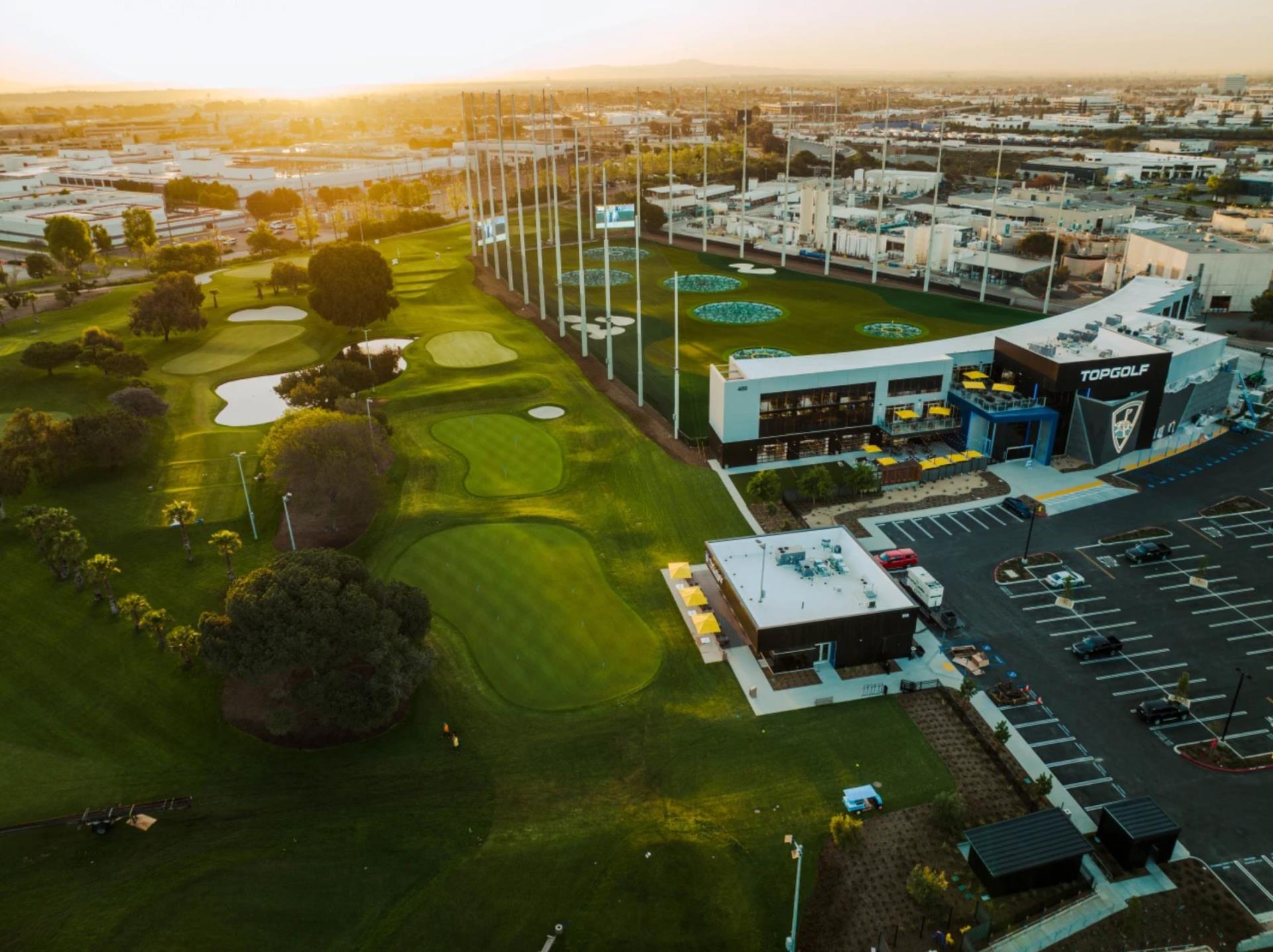 04-12-22 Top Golf Ribbon Cutting - Aerial