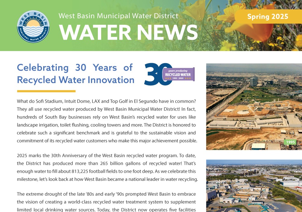 West Basin Spring 2025 Newsletter - Page 1