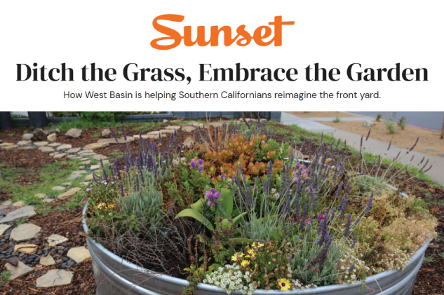 Sunset Magazine Features Grass Replacement Rebate Program