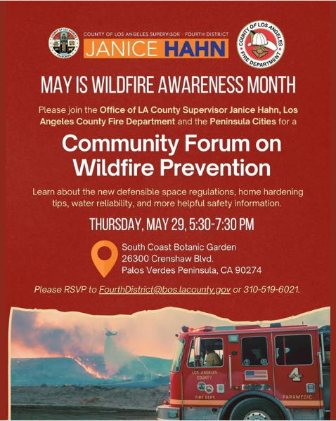 Janice Hahn RHE Wildfire Preparedness