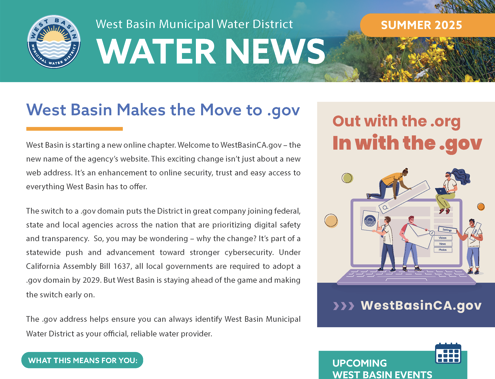 Check out Water News - West Basin’s Digital Newsletter